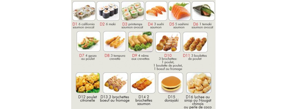 Menu Midi Menu Midi